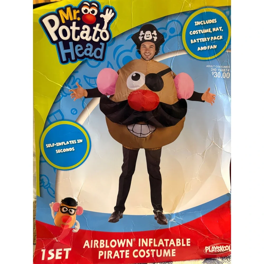 Mr Potato Head Inflatable Pirate Costume Adult Playskool Airblown 240 114874